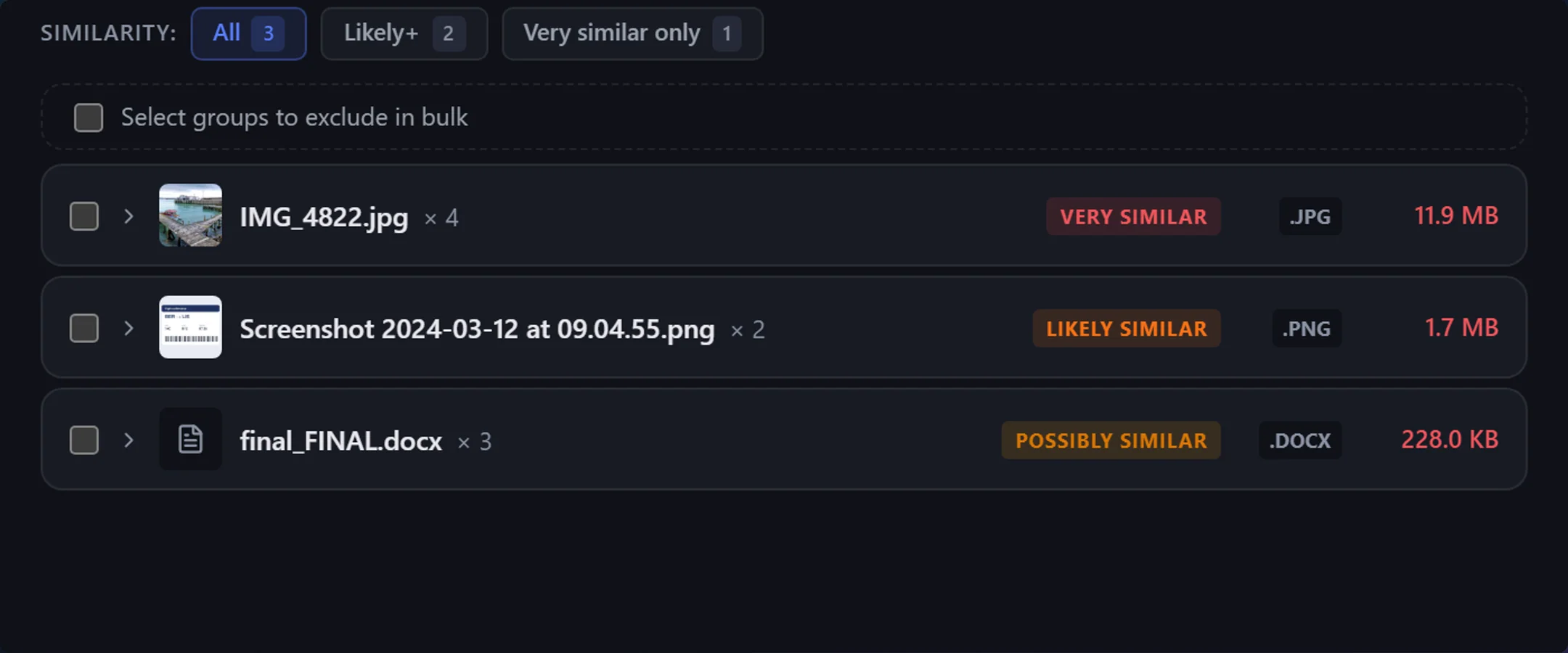 BeaconFind: Find what is duplicated, take the space back