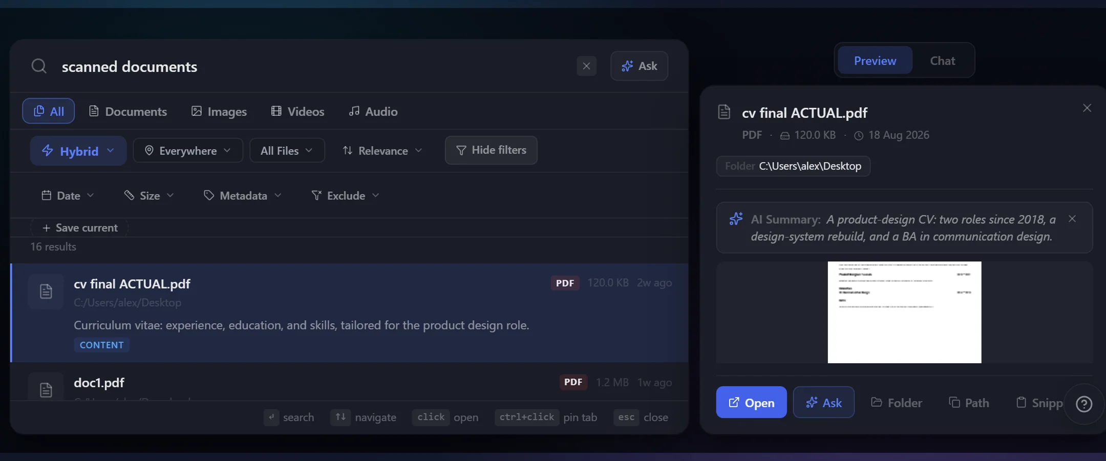 BeaconFind: Five ways to search, and filters that stack