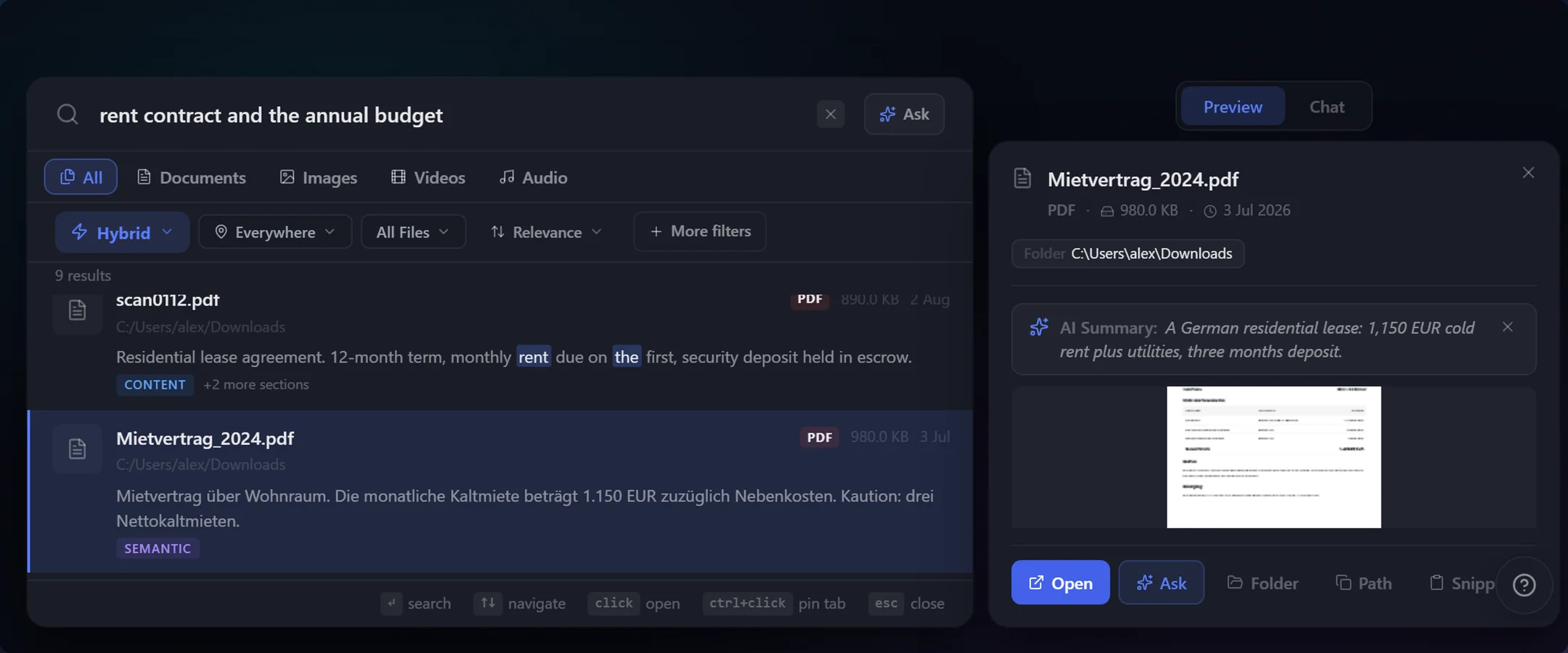 BeaconFind: Ask in one language, find in another